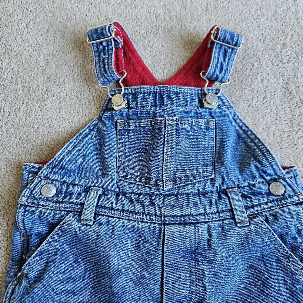 Vintage Old Navy Fleece Lined Denim Overalls